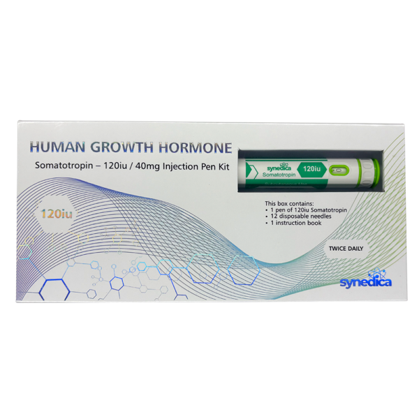 Synedica Somatotropin HGH 120iu Injection Pen Kit